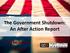 The Government Shutdown: An After Action Report