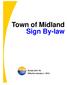 Town of Midland Sign By-law