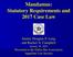 Mandamus: Statutory Requirements and 2017 Case Law