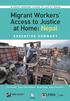 Migrant Workers Access to Justice at Home: Nepal