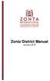 Zonta District Manual January 2015