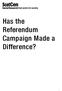 Has the Referendum Campaign Made a Difference?