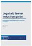 Legal aid lawyer induction guide