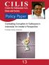 Policy Paper. Combating Corruption in Yudhoyono s Indonesia: An Insider s Perspective. Professor Denny Indrayana CILIS POLICY PAPER