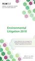 Environmental Litigation 2018