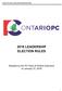Ontario PC Party Leadership 2018 Election Rules 2018 LEADERSHIP ELECTION RULES