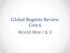 Global Regents Review Unit 6 World War I & II