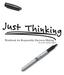 Just Thinking. Workbook for Responsible Decision Making Revised & Updated Edition