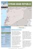 SYRIAN ARAB REPUBLIC. Overview. Working environment GLOBAL APPEAL 2015 UPDATE