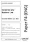 Paper F4 (ENG) Corporate and Business Law. December 2014 to June 2015 ACCA INTERIM ASSESSMENT. Kaplan Publishing/Kaplan Financial