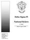 Delta Sigma Pi. National Bylaws. 31 st Edition. (Effective August 17, 2003)