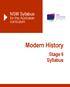 NSW Syllabus. for the Australian curriculum. Modern History. Stage 6 Syllabus