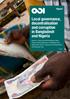 Report Local governance, decentralisation and corruption in Bangladesh and Nigeria