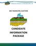 MUNICIPAL DISTRICT OF GREENVIEW NO MUNICIPAL ELECTION CANDIDATE INFORMATION PACKAGE