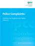Police Complaints: statistics for England and Wales 2010/11. IPCC Research and Statistics Series: Paper 22