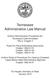 Tennessee Administrative Law Manual