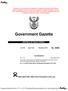Government Gazette REPUBLIC OF SOUTH AFRICA. AIDS HELPLINE: Prevention is the cure