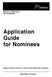 Application Guide for Nominees