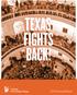 TEXAS FIGHTS BACK! 2013 Annual Report