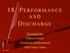 18. PERFORMANCE AND DISCHARGE. Presented by Marisa Schatz, Georgiana Battisonnicol And Nancy Mora 10/28/2015
