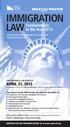 IMMIGRATION LAW. Co-sponsored by the Immigration Law Section of the Colorado Bar Association