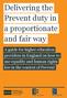 Delivering the Prevent duty in a proportionate and fair way