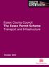 Essex County Council The Essex Permit Scheme Transport and Infrastructure