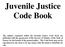 Juvenile Justice Code Book