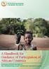 A Handbook for Guidance of Participation of African Countries