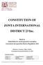 CONSTITUTION OF ZONTA INTERNATIONAL DISTRICT 23 Inc.