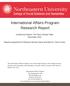 International Affairs Program Research Report