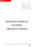 ENDURING POWER OF ATTORNEY NEW SOUTH WALES