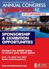 LIVERPOOL ANNUAL CONGRESS SPONSORSHIP & EXHIBITION OPPORTUNITIES. Contact the AAGBI today to secure your stand space SEPTEMBER 2017