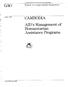 ._-- I._*,, r l_.,..-,..._._.,+.-.. ~l lr~lrl4 I!# 1. CAMBODIA AID s Management of umanitarian Assistance Programs