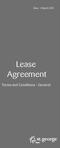 Date: 1 March Lease Agreement. Terms and Conditions General