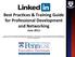 Best Prac*ces & Training Guide for Professional Development and Networking - June 2011-