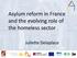 Presentation title. Speaker s name. Asylum reform in France. and the evolving role of. the homeless sector. Presentation Title. Juliette Delaplace