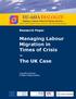 Managing Labour Migration in Times of Crisis