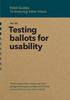 Vol. 03 Testing ballots for usability