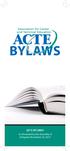 BYLAWS 2015 BYLAWS As Amended by the Assembly of Delegates November 20, 2015