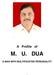 A Profile of M. U. DUA A MAN WITH MULTIFACETED PERSONALITY