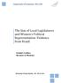 The Size of Local Legislatures and Women s Political Representation: Evidence from Brazil