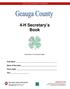 4-H Secretary s Book