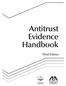 Antitrust Evidence Handbook. Third Edition
