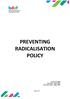 PREVENTING RADICALISATION POLICY