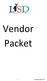 Vendor Packet 1 Revised October 2017