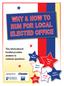 WHY & HOW TO RUN FOR LOCAL ELECTED OFFICE