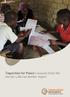Report. February Capacities for Peace : lessons from the Ivorian-Liberian border region