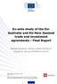 Ex-ante study of the EU- Australia and EU-New Zealand trade and investment agreements - Final Report