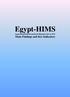 Egypt-HIMS. Egypt Household International Migration Survey 2013 Main Findings and Key Indicators